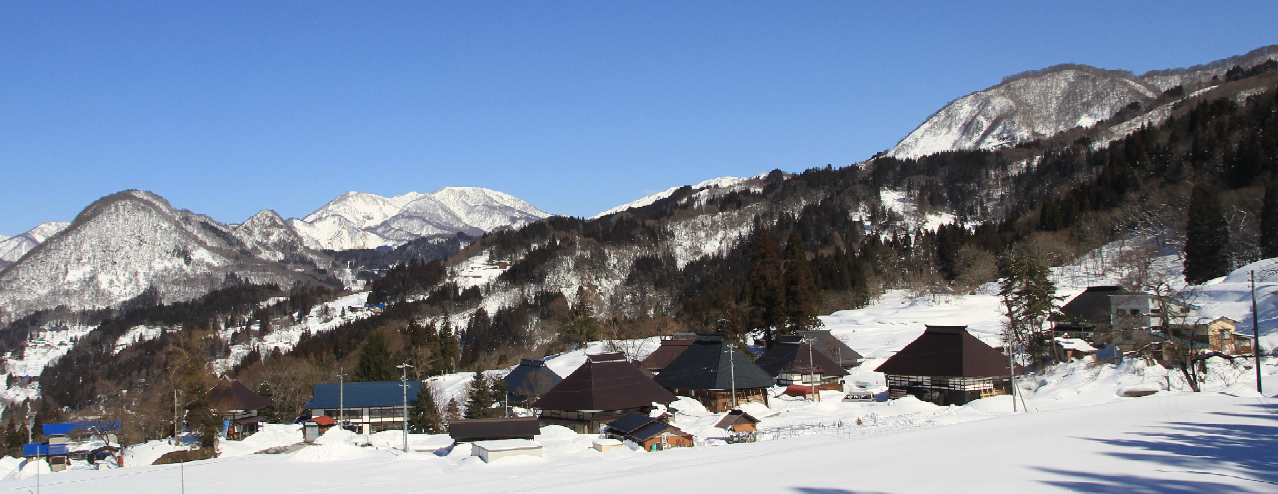 雪景色村